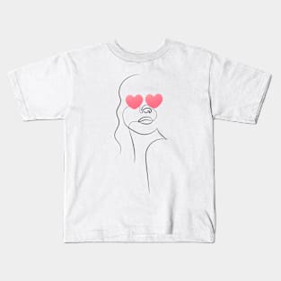 Know Your Worth | One Line Drawing | One Line Art | Minimal | Minimalist Kids T-Shirt